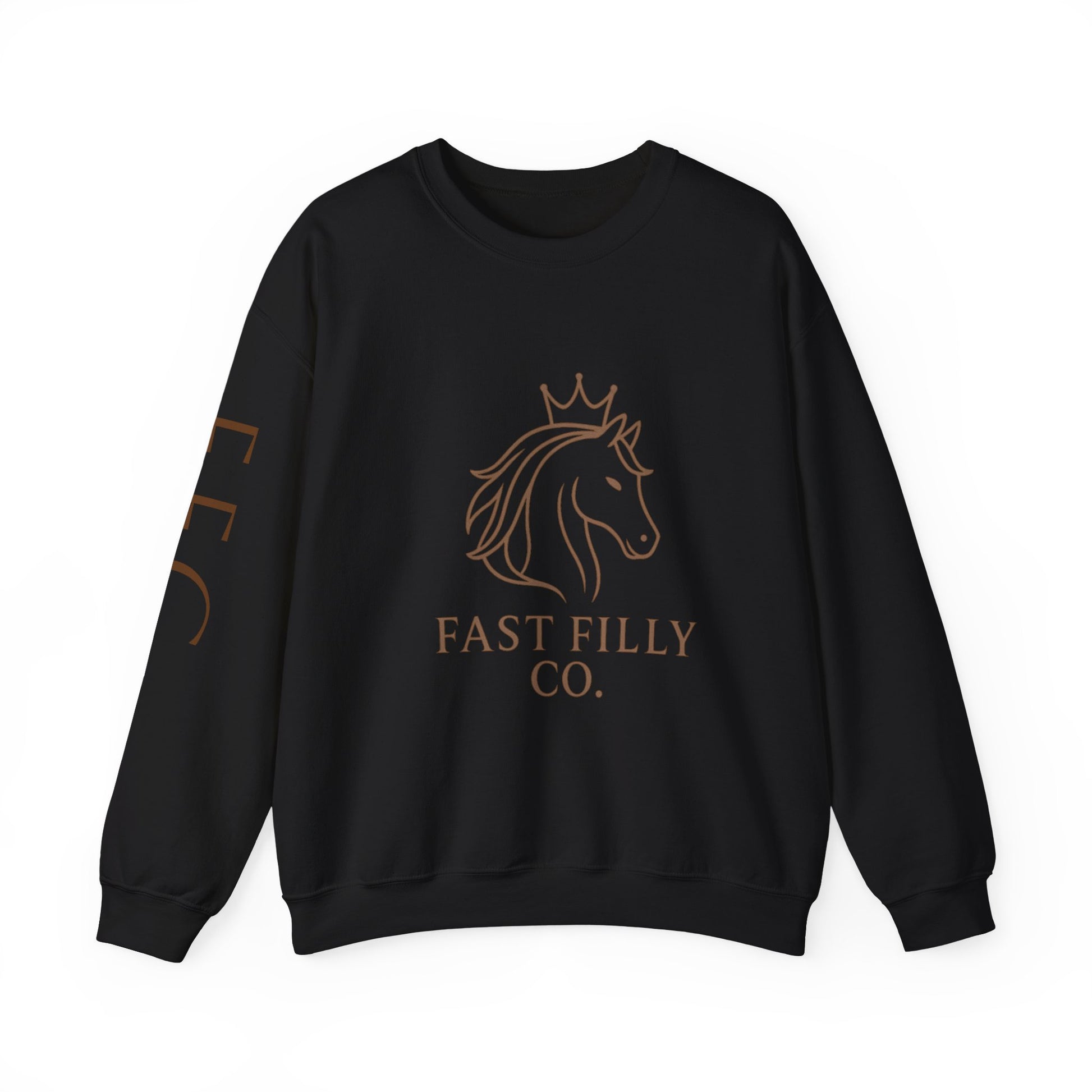Stylish Unisex Sweatshirt, Cozy Sweatshirt for Horse Lovers, Perfect Gift for Birthdays, Everyday Wear, Fast Filly Co. Design
