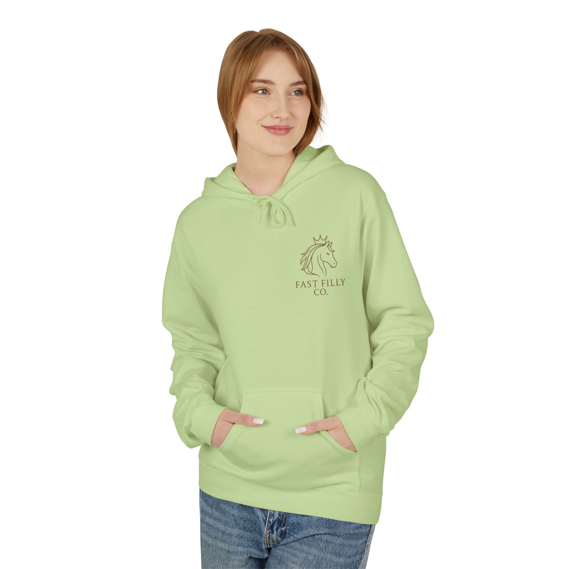 Equestrian Spirit Fleece Hoodie, Cozy Horse Lover Gift, Unisex Hoodie, Equine Apparel, Horseback Riding Sweater