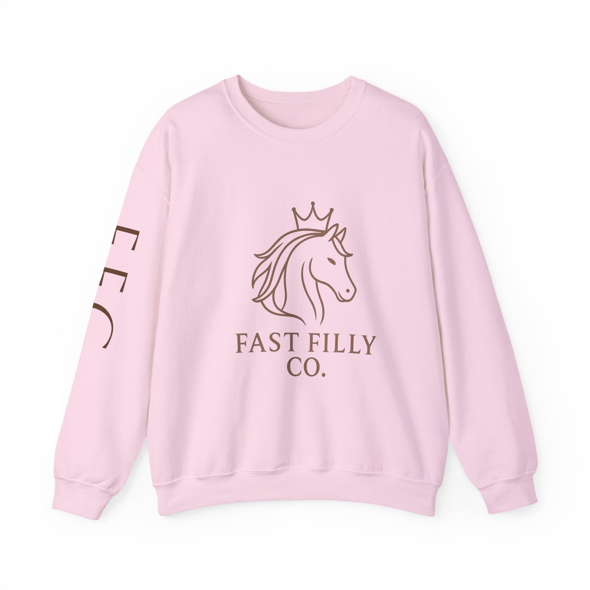 Stylish Unisex Sweatshirt, Cozy Sweatshirt for Horse Lovers, Perfect Gift for Birthdays, Everyday Wear, Fast Filly Co. Design