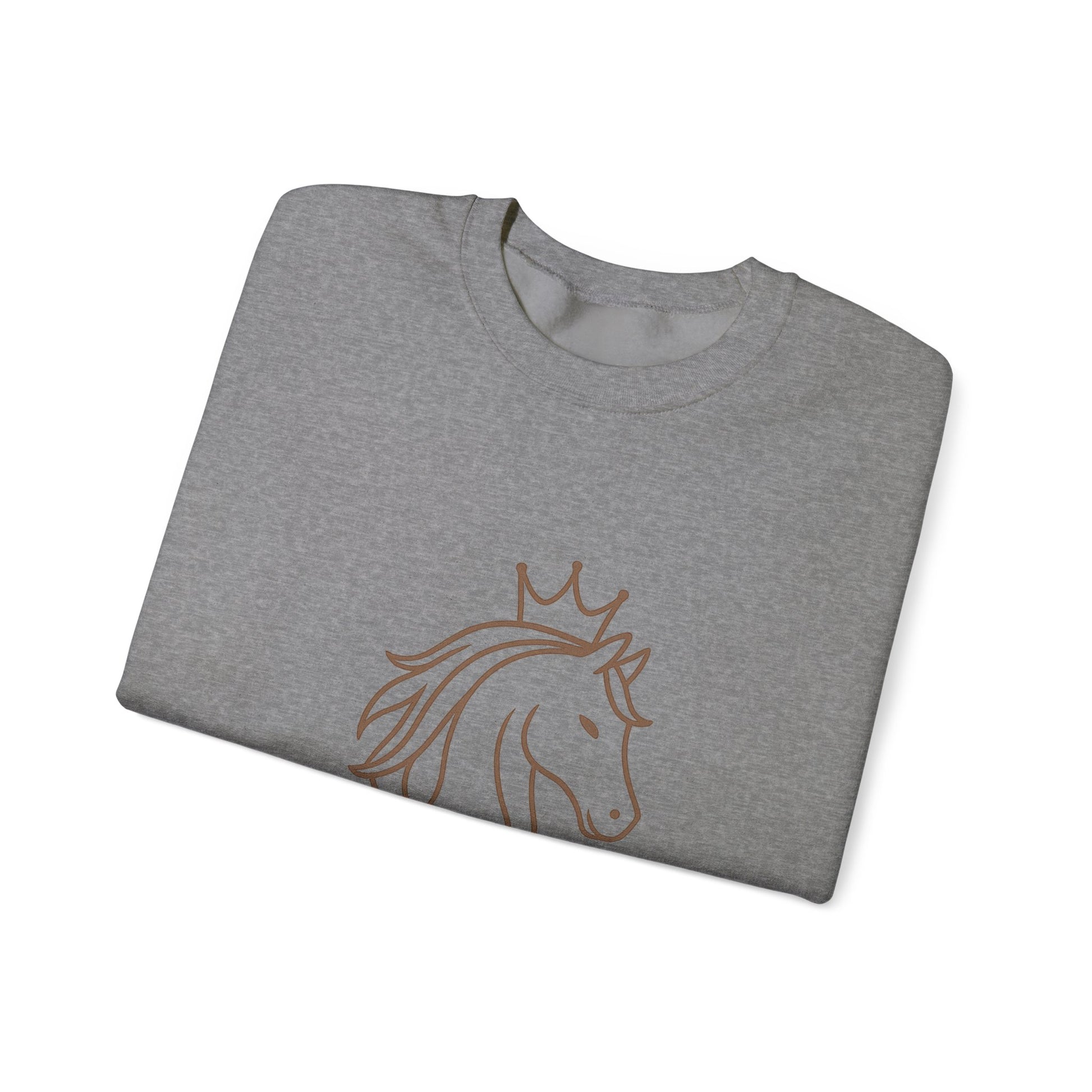 Stylish Unisex Sweatshirt, Cozy Sweatshirt for Horse Lovers, Perfect Gift for Birthdays, Everyday Wear, Fast Filly Co. Design