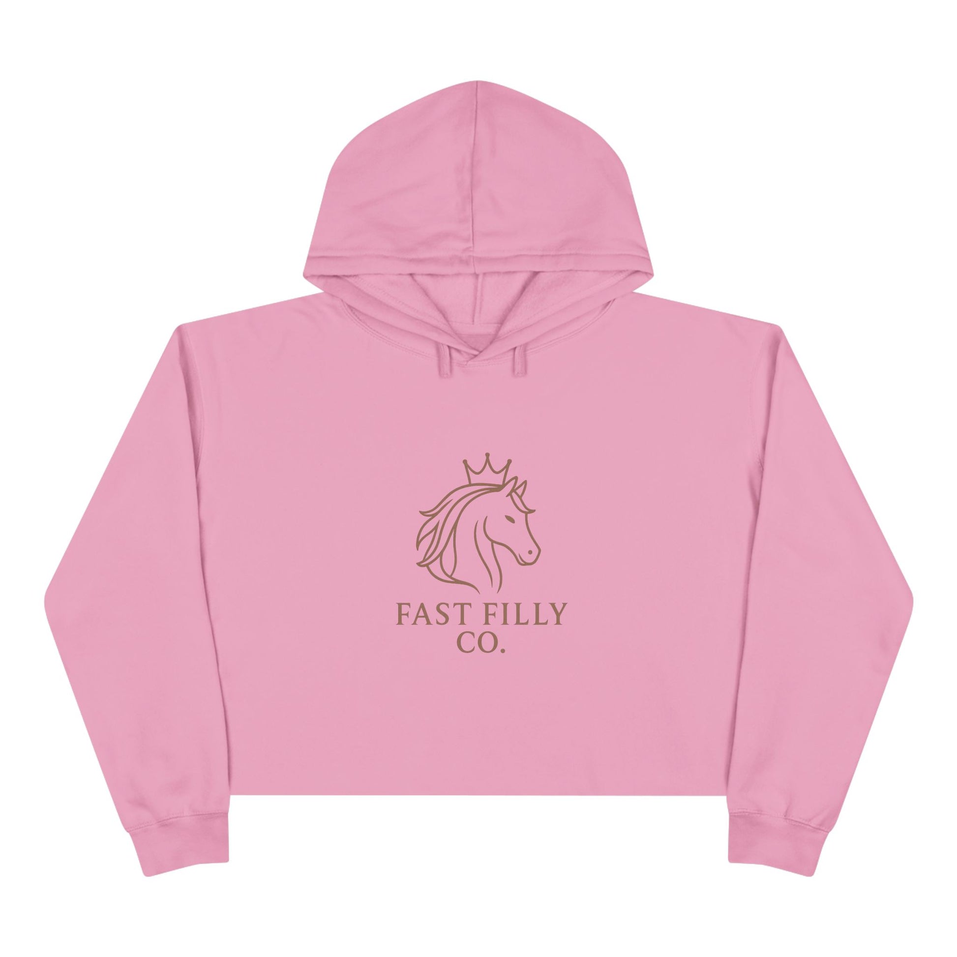 Elegant Unicorn Crop Hoodie - Fast Filly Co. Sweatshirt, Stylish Hoodie, Gift for Horse Lovers, Casual Wear, Trendy Apparel