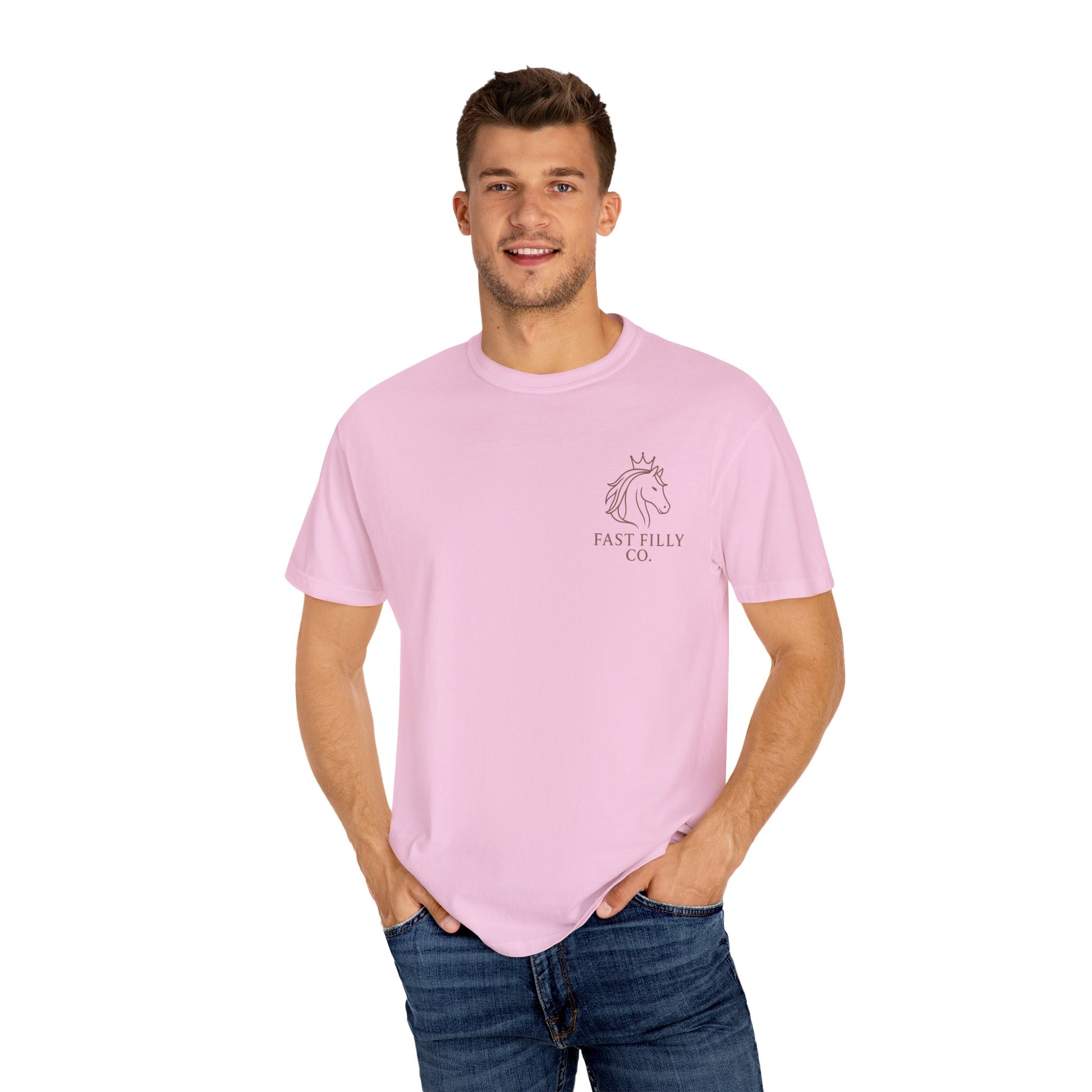 Unisex Garment-Dyed T-Shirt, Casual Tee, Animal Tee, Summer Shirt, Gift for Horse Lovers, Unique Unicorn Design