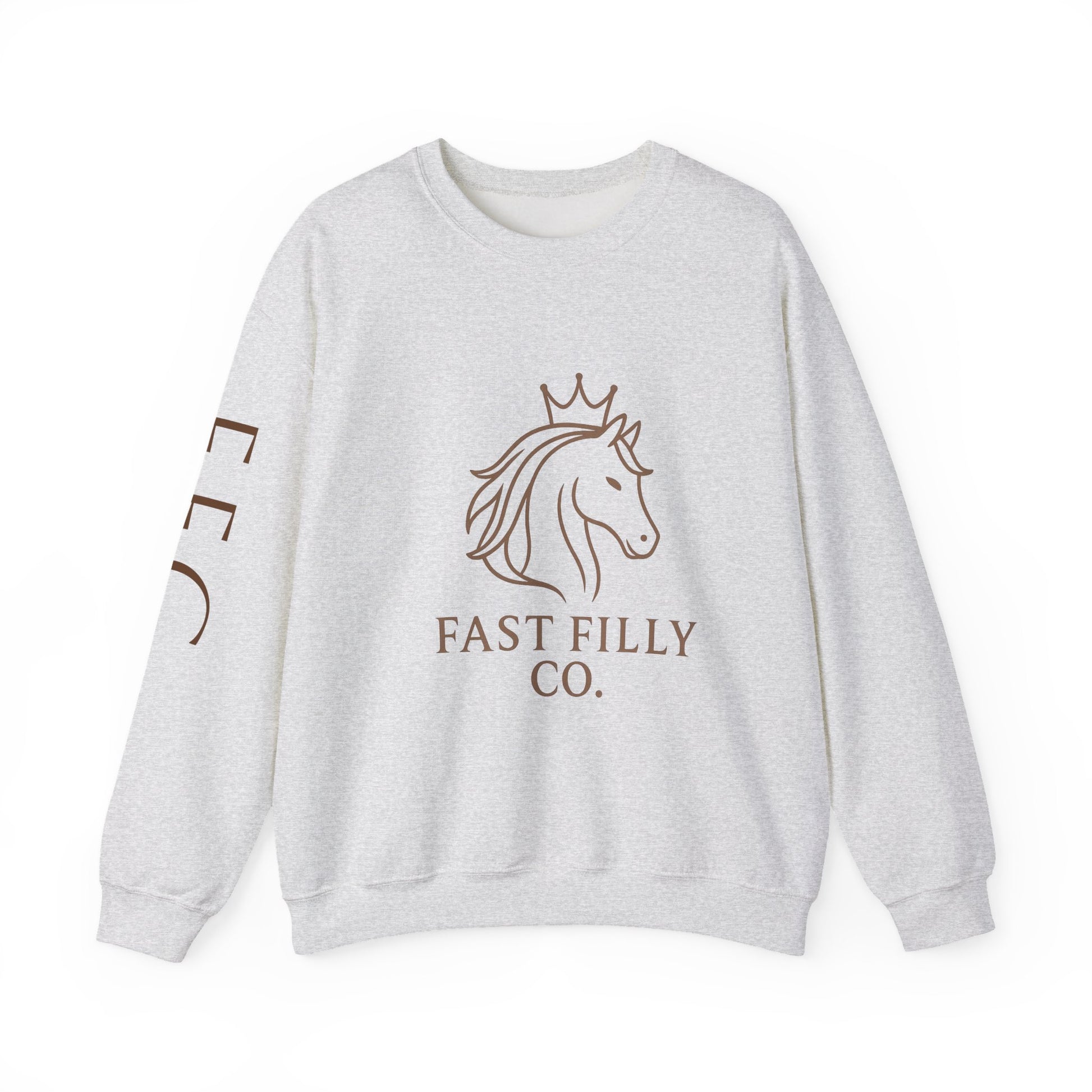 Stylish Unisex Sweatshirt, Cozy Sweatshirt for Horse Lovers, Perfect Gift for Birthdays, Everyday Wear, Fast Filly Co. Design