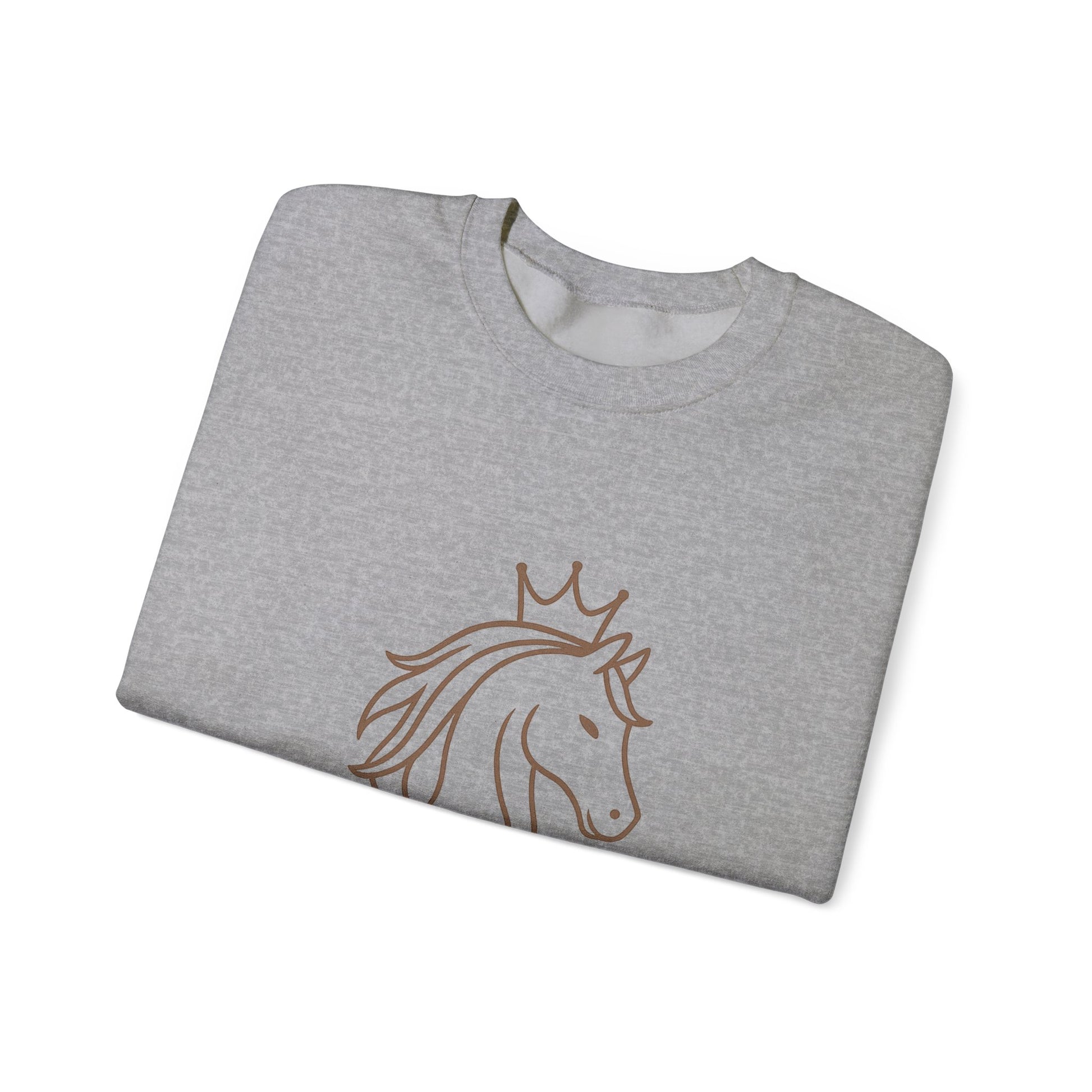 Stylish Unisex Sweatshirt, Cozy Sweatshirt for Horse Lovers, Perfect Gift for Birthdays, Everyday Wear, Fast Filly Co. Design